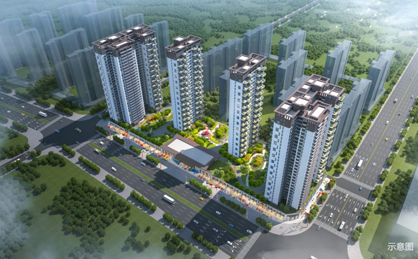 在祁东县永昌大道与霞岭路交汇处，与黄花公园相邻的地方，祁东友成绿洲・霞岭城二期正以稳健的步伐，一步步向理想家园的模样迈进。目前，项目的施工进展令人欣喜。1#栋商业街主体已顺利完工，住宅部分也已施工至第三层，