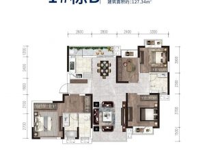 常德-汉寿县德景园为您提供1#栋B户型鉴赏