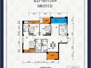 常德-汉寿县西湖汇为您提供A2户型鉴赏