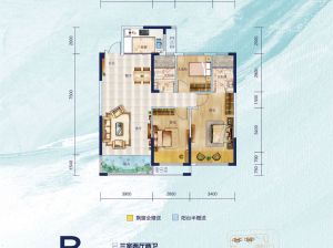 常德-石门县三金世纪城为您提供B户型鉴赏