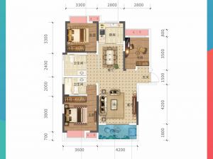 常德-安乡县乡邻璟苑为您提供珑璟A户型4栋鉴赏