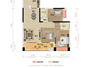 常德-安乡县深柳国际为您提供平层C户型鉴赏