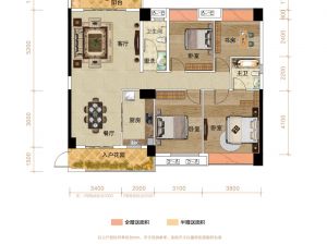 常德-安乡县深柳国际为您提供平层A户型鉴赏