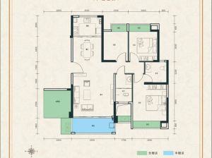 常德-桃源县未名湖畔为您提供B户型鉴赏
