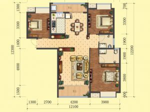 常德-桃源县幸福公园为您提供C户型鉴赏