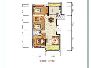 常德-临澧县四季红新城为您提供A户型鉴赏