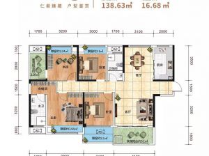 常德-桃源县金域国宾府为您提供6#C栋户型鉴赏
