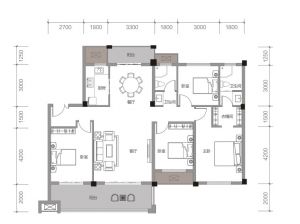 常德-临澧县曙光新城华府为您提供A户型鉴赏