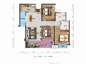 常德-桃源县诚信广场二期为您提供C户型鉴赏