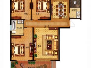 常德-桃源县东湖和缘二期为您提供A户型鉴赏