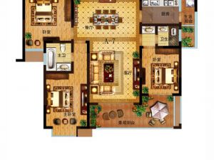 常德-桃源县东湖和缘二期为您提供C户型鉴赏