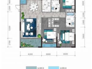 常德-临澧县曙光铂悦为您提供A户型鉴赏