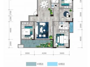 常德-临澧县曙光铂悦为您提供C户型鉴赏