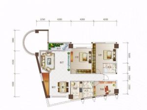 常德-澧县中海蓝湾为您提供1栋C户型鉴赏