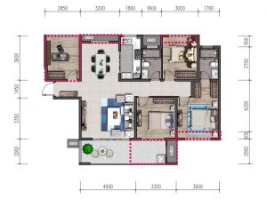 常德-澧县闽鸿江山樾为您提供C1户型鉴赏