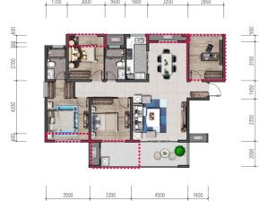 常德-澧县闽鸿江山樾为您提供C2户型鉴赏