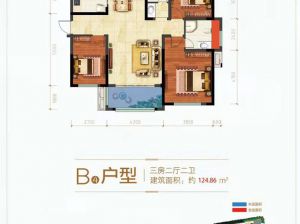 常德-澧县澧浦豪苑为您提供B4户型鉴赏