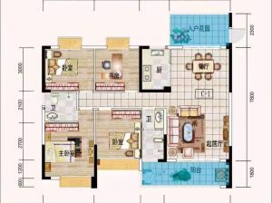 常德-澧县格林小镇为您提供C-1户型鉴赏