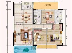 常德-澧县格林小镇为您提供C-2户型鉴赏