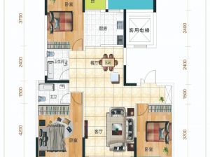 常德-津市市嘉和苑小区为您提供2栋A户型鉴赏