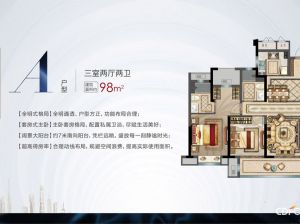 常德武陵区御湖半岛为您提供A户型鉴赏