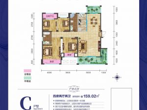 常德武陵区育美雅苑为您提供C户型鉴赏