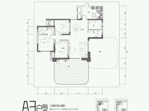 常德武陵区金盘云中樾为您提供A3户型鉴赏
