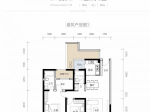 常德武陵区华政紫樾台为您提供光幕113㎡户型鉴赏