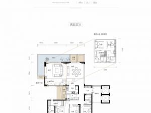 常德武陵区华政紫樾台为您提供环幕213㎡户型鉴赏