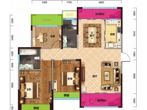 常德武陵区枫林逸景为您提供B户型鉴赏