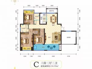 常德鼎城区金穗院为您提供C户型鉴赏