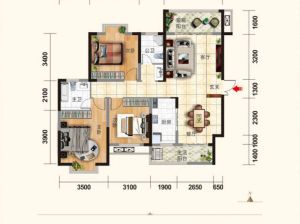 常德武陵区东城御府为您提供A户型鉴赏