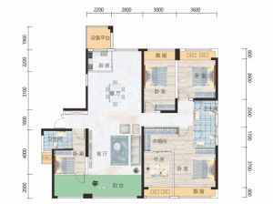 常德武陵区穿紫河壹号为您提供2#A-1户型鉴赏