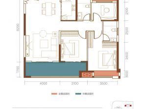 常德鼎城区福捷江语城为您提供C户型鉴赏