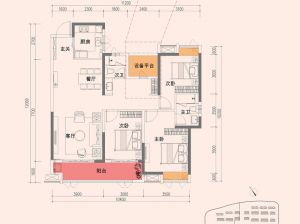 常德武陵区柳湖印为您提供B户型鉴赏
