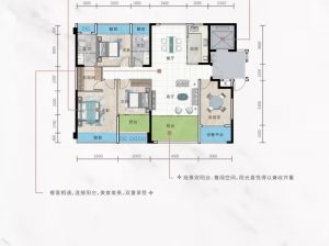 常德武陵区城投尚德郡为您提供A户型鉴赏