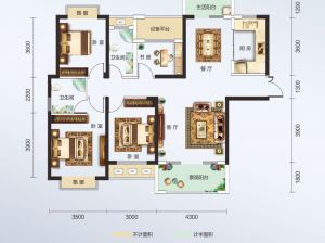 常德经开区莲池新城为您提供1#A户型鉴赏