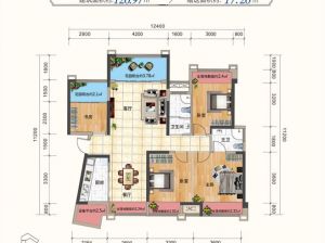 常德经开区滨江中心城为您提供C2-3A户型鉴赏