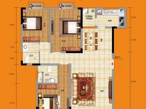 益阳资阳区幸福康城为您提供A1户型鉴赏