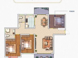 益阳-沅江市金沙丽湾为您提供C户型鉴赏