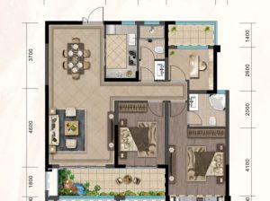 益阳-沅江市辉达首府为您提供B户型鉴赏