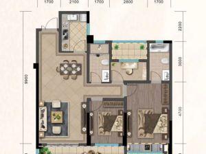 益阳-沅江市辉达首府为您提供A户型鉴赏
