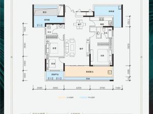 益阳-桃江县青春里铂樾府为您提供B户型鉴赏