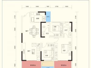 益阳-桃江县凤凰瑞府为您提供A1户型鉴赏