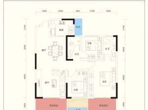 益阳-桃江县凤凰瑞府为您提供A户型鉴赏