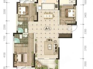 益阳-桃江县上海佳苑为您提供A1户型鉴赏