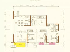 益阳赫山区中梁壹号院为您提供B户型鉴赏