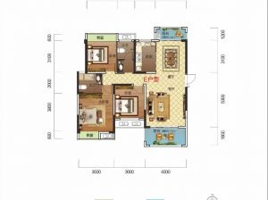 益阳赫山区益登华庭为您提供E户型鉴赏