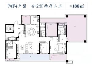 益阳赫山区建发央著为您提供7#F4户型鉴赏