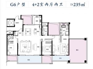 益阳赫山区建发央著为您提供G6户型鉴赏